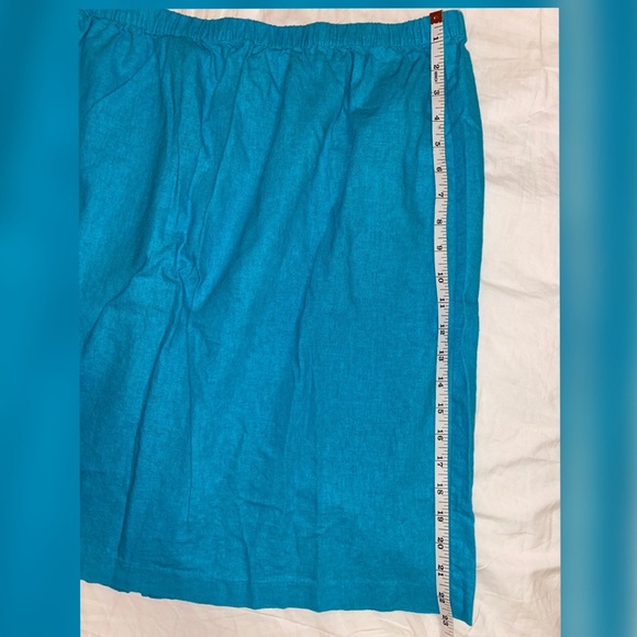 TURQUOISE SKIRT PLUS - Picture 3 of 3
